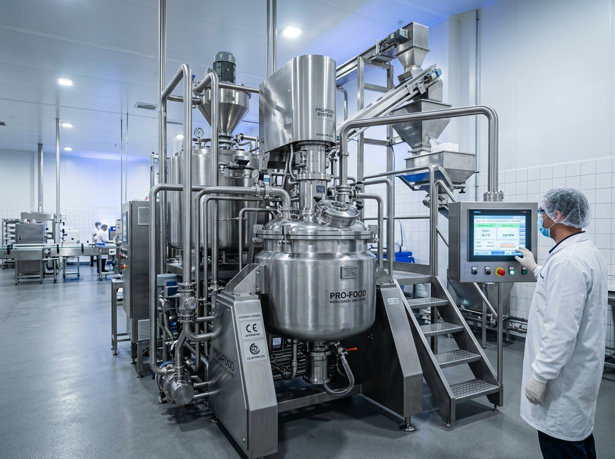 Stainless steel food manufacturing equipment